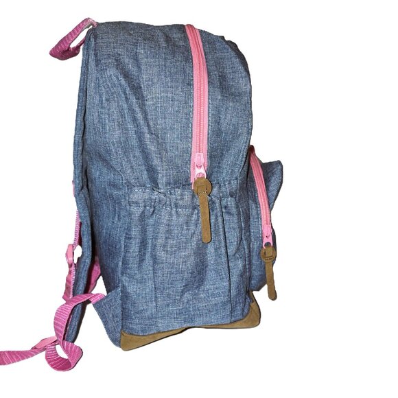 Hello Kitty Small Backpack - Denim with Pink Accents Sanrio - Bow and Cat Ears - Picture 7 of 11